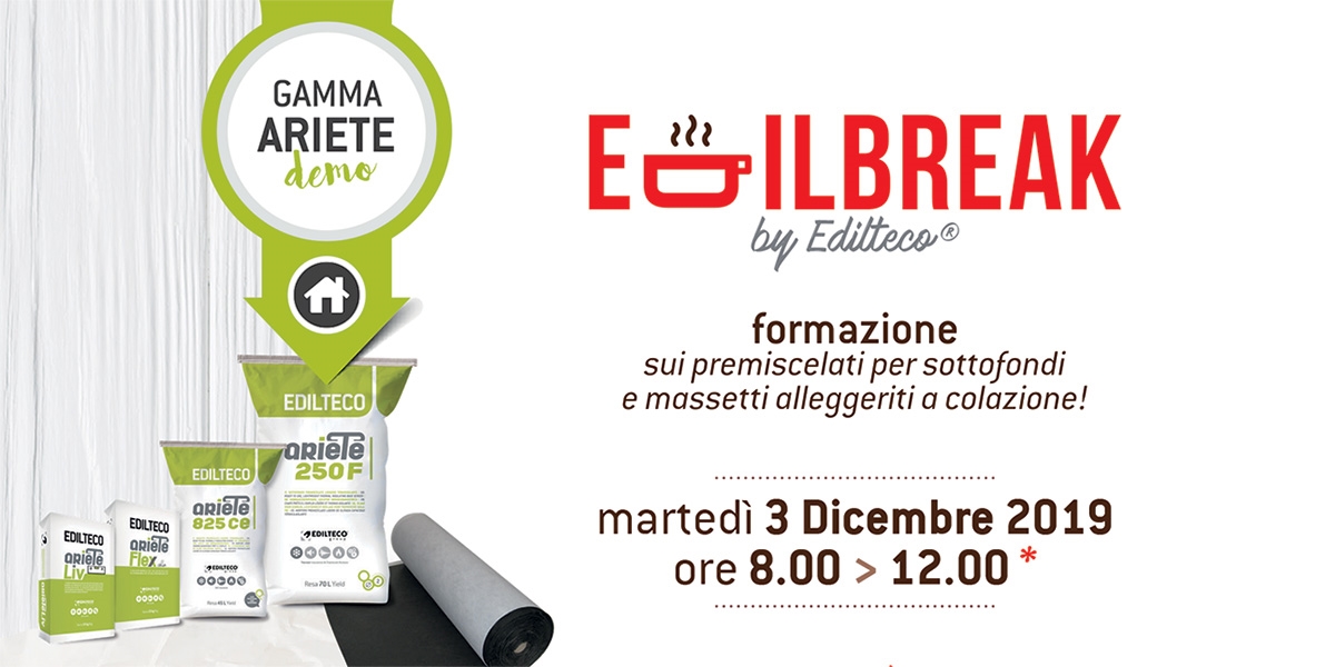 Edilbreak - corso di formazione - 3 dicembre 2019