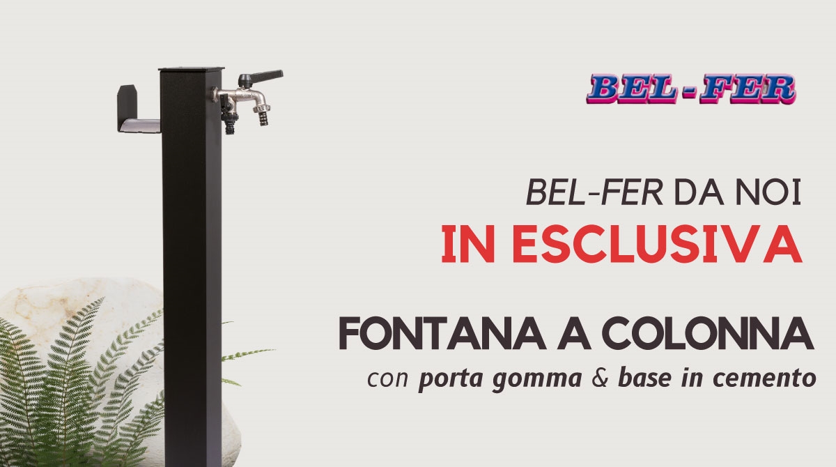 Nuova fontana a colonna Bel-Fer