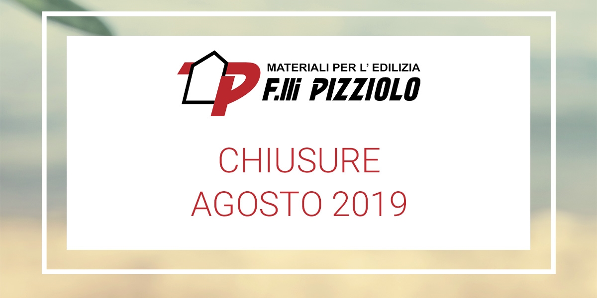 Chiusure Agosto 2019