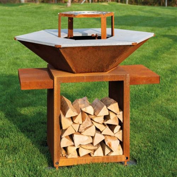 Barbecue esagonale – Vulcano Fire